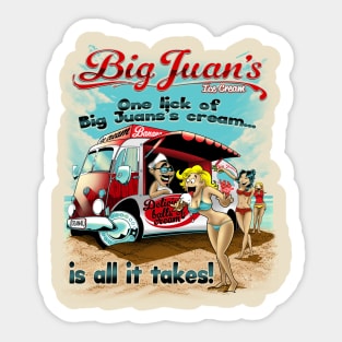 Big Juans Ice Cream Sticker